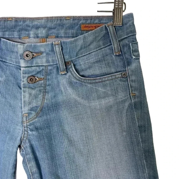 Citizens of Humanity Low Rise Flare Blue Wash Denim Stretch Jeans Size  28 - Picture 4 of 9
